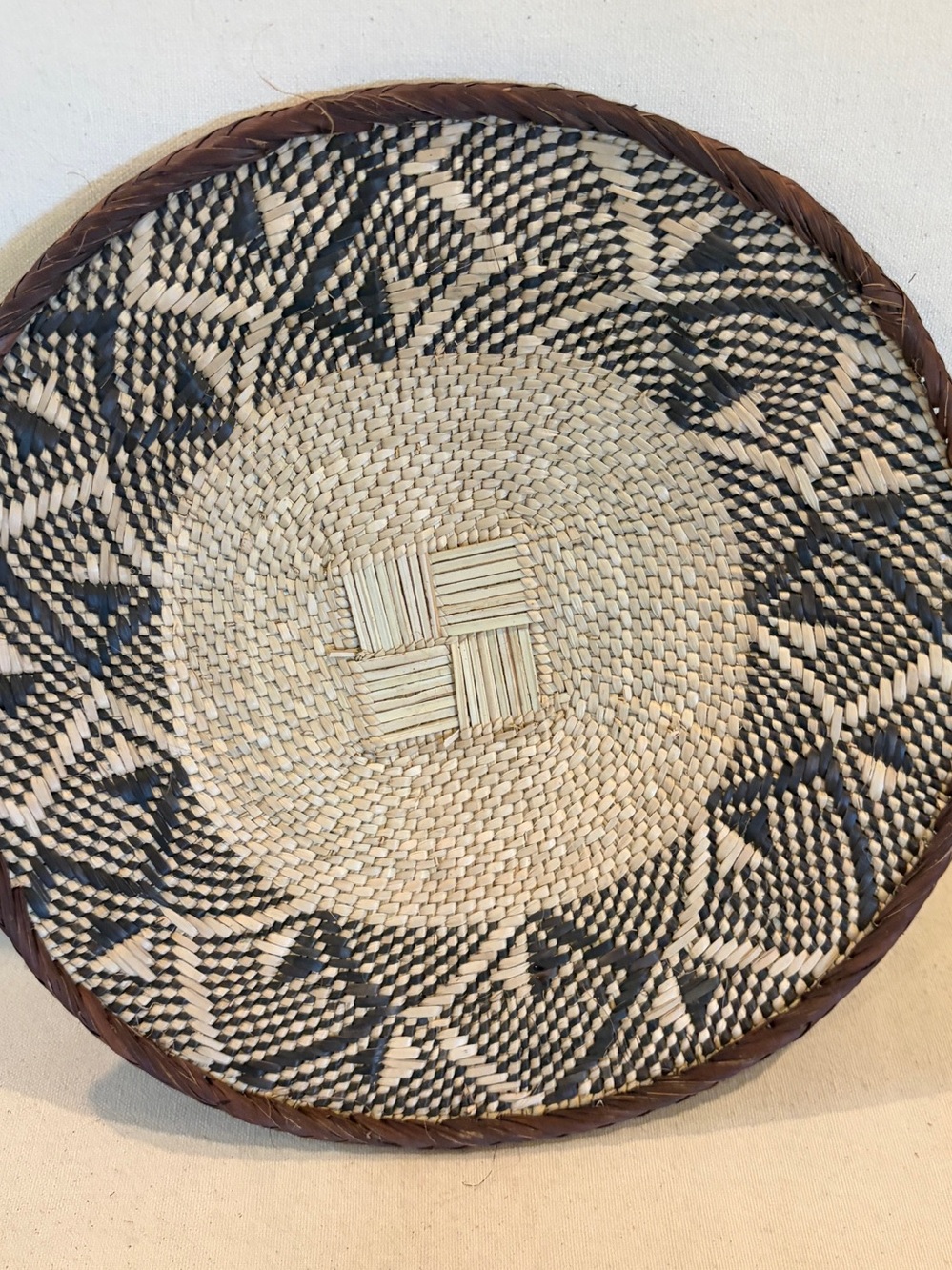 NEW Africa Woven Basket. Made by the Binga people of Zambia/Zimbabwe
